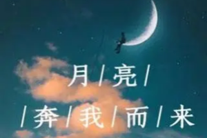 月亮奔我而来