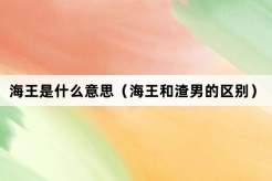 “海王”网络梗词解释