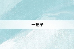 “一把子”网络梗词解释