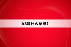 “k8”网络梗词解释