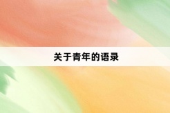 Quotations about youth