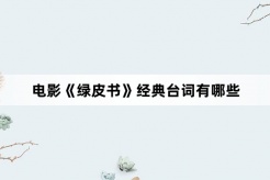 电影《绿皮书》经典台词有哪些