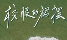 The skirt of the school uniform