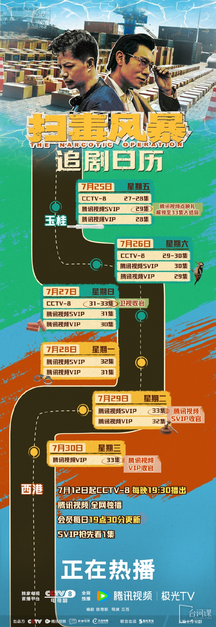 《掃毒風暴》追劇日曆