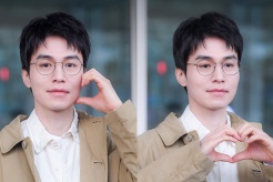 李栋旭越南参加活动,早春男友风机场LOOK