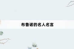 布鲁诺的名人名言