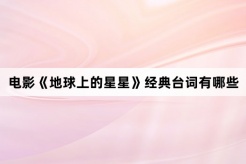 電影《地球上的星星》經典台詞