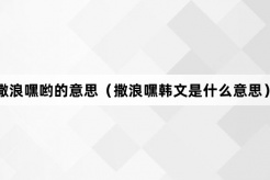 “撒浪嘿哟”网络梗词解释