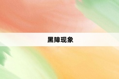 “黑障现象”网络梗词解释