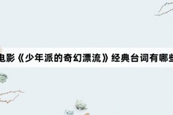 电影《少年派的奇幻漂流》经典台词