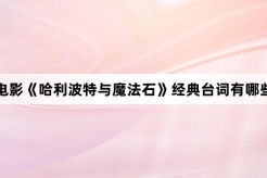 电影《哈利波特与魔法石》经典台词有哪些