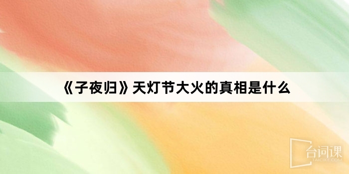 --Moonlit reunion-What is the truth about the Sky Lantern Festival fire