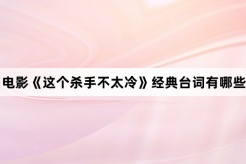 电影《这个杀手不太冷》经典台词有哪些