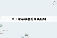 Classic quotes about filial piety and respect for the elderly