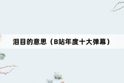 “泪目”网络梗词解释