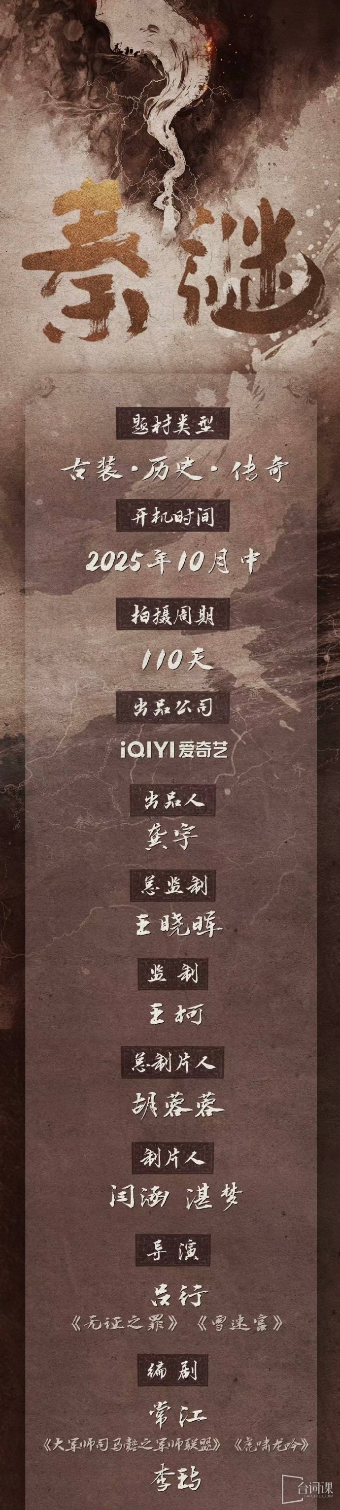 古裝劇《秦謎》劇情介紹