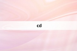 “cd”网络梗词解释