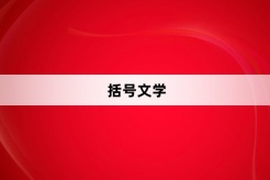 “括号文学”网络梗词解释