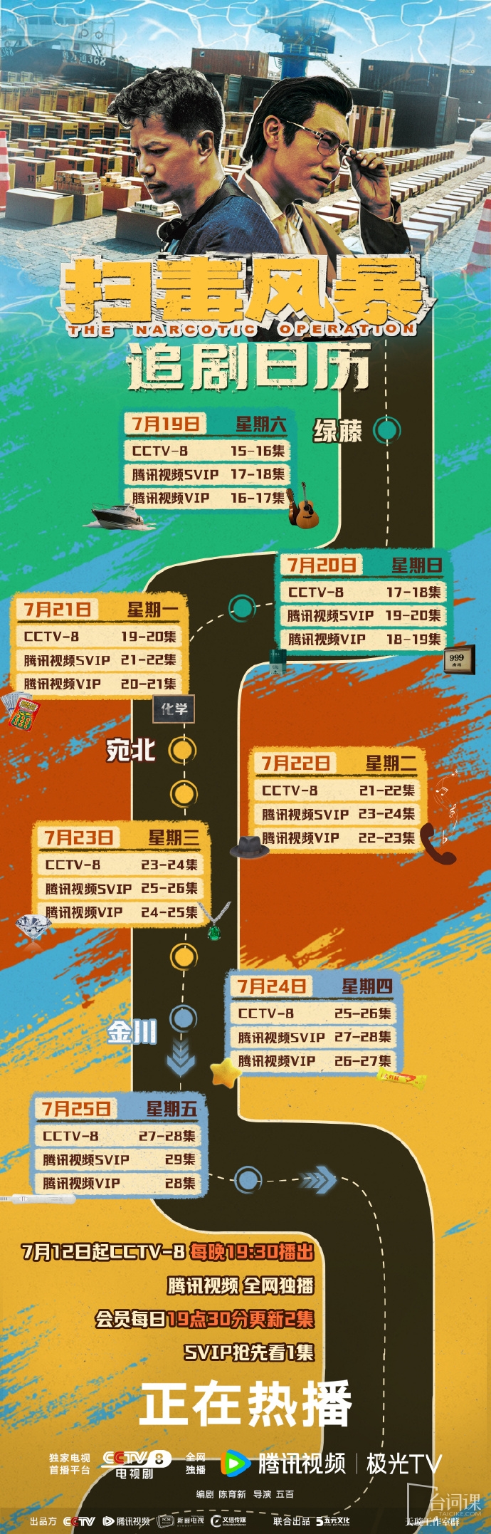 《掃毒風暴》追劇日曆