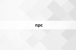 “npc”网络梗词解释